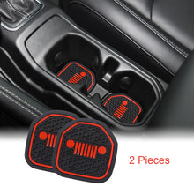 Load image into Gallery viewer, Auovo Cup Holder Coasters for 2018-2022 Jeep Wrangler JL JLU Gladiator
