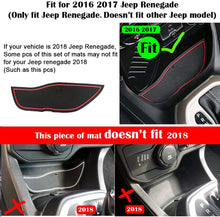Load image into Gallery viewer, Auovo 16pcs Door Cup Liners for Jeep Renegade 2015-2017