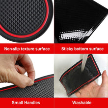 Load image into Gallery viewer, Auovo Cup Holder Insert Liners for Hyundai Palisade Accessories 2020 2021 2022 15pcs