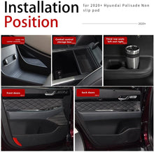 Load image into Gallery viewer, Auovo Cup Holder Insert Liners for Hyundai Palisade Accessories 2020 2021 2022 15pcs