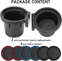 Load image into Gallery viewer, Auovo Cup Holder Inserts Replacement for Nissan Frontier 2005-2019
