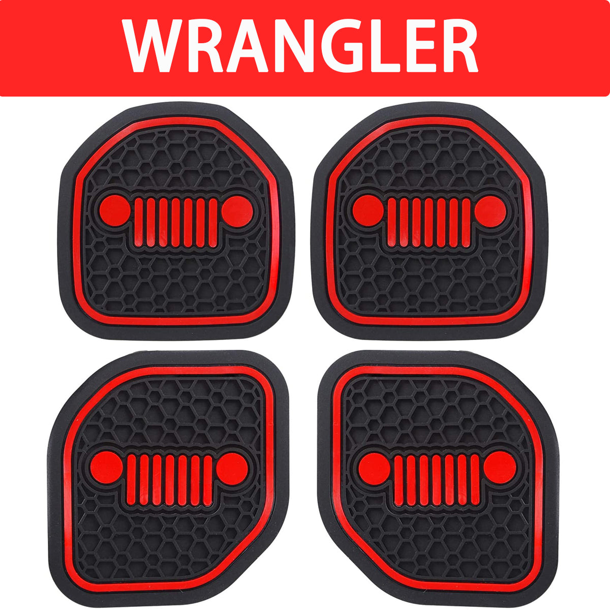 Auovo Cup Holder Coasters Cup Holder Center Mat for Jeep Wrangler JL