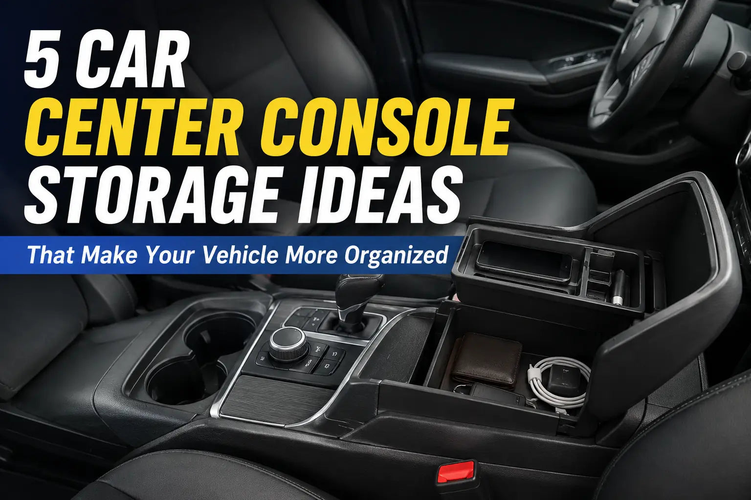 5 Car Center Console Storage Ideas That Actually Make a Difference