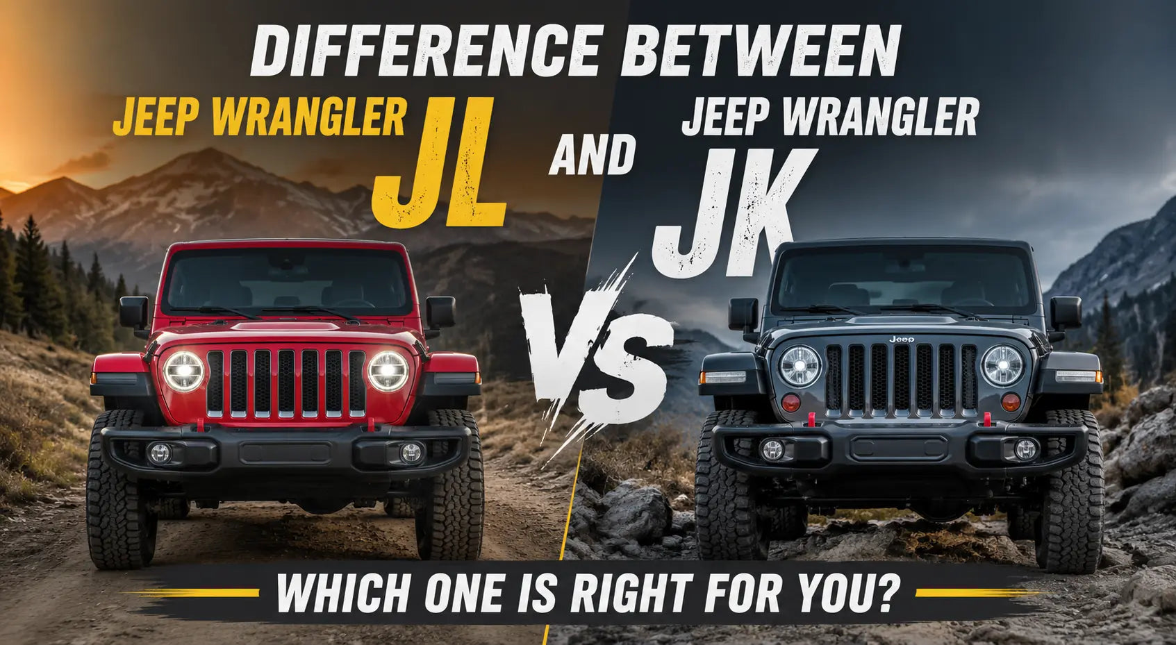 Difference Between Jeep Wrangler JL and JK: A Complete Guide to Parts Compatibility