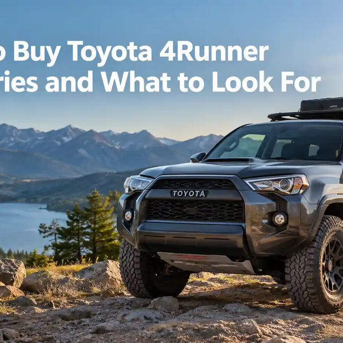 Discover the best places to buy Toyota 4Runner accessories, including roof racks, off-road tires, and gear, plus expert tips on what to look for when shopping.