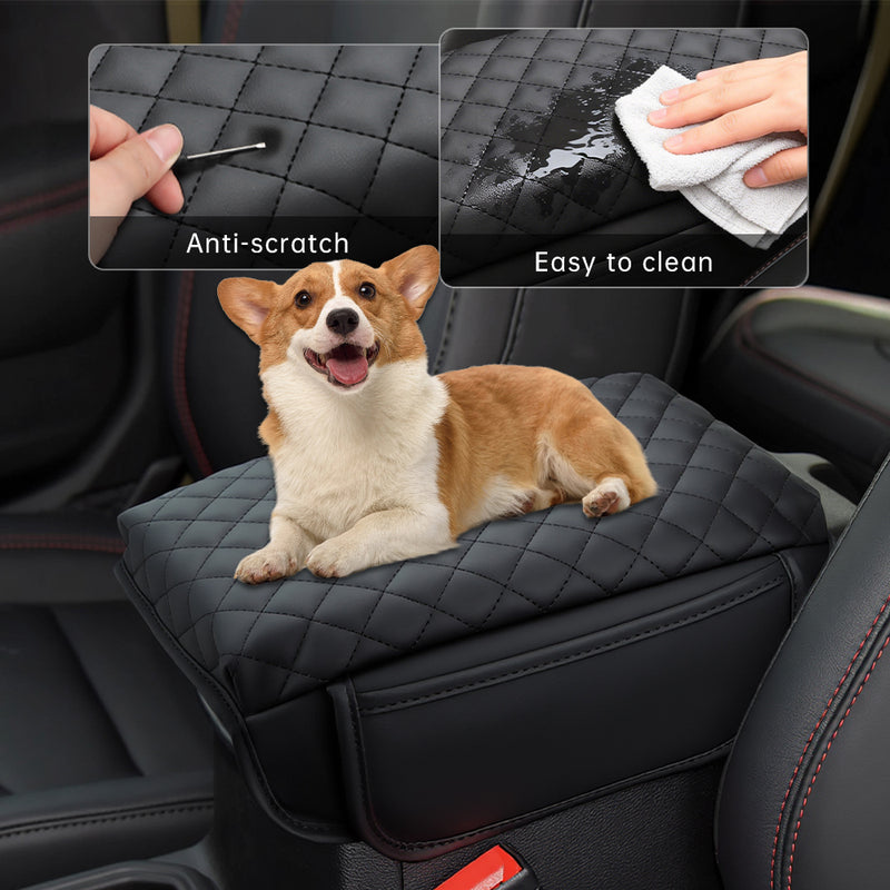 Center Console Armrest Cover with Side Storage for Jeep Wrangler JL JLU & Gladiator JT (2018–2025)
