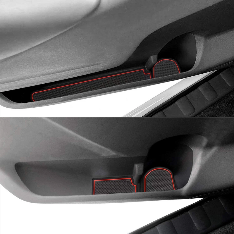 24Pcs Interior Storage Slot Anti-Slip Rubber Liners for 2005-2019 Nissan Frontier Crew Cab