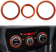 Car air condition knob decorative rings for Subaru Forester and Subaru Crosstrek XV and Subaru Impreza