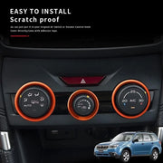 Car air condition knob decorative rings for Subaru Forester and Subaru Crosstrek XV and Subaru Impreza