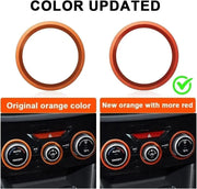 Car air condition knob decorative rings for Subaru Forester and Subaru Crosstrek XV and Subaru Impreza