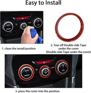 Car air condition knob decorative rings for Subaru Forester and Subaru Crosstrek XV and Subaru Impreza
