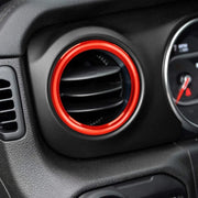 Car Air Conditioner Vent Rings for Wrangler JL and Gladiator JT
