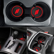 Car cup holder inserts and center console liners for Dodge Charger