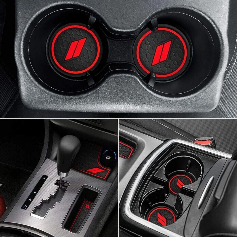 Car cup holder inserts and center console liners for Dodge Charger