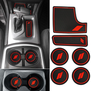 Car cup holder inserts and center console liners for Dodge Charger
