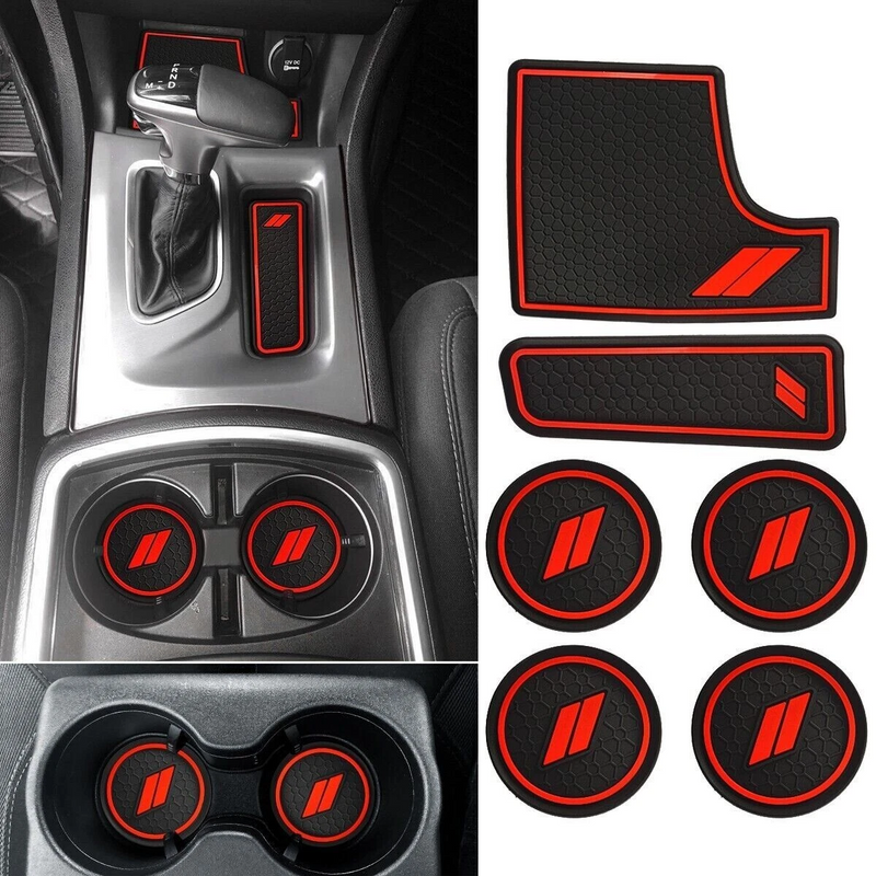 Car cup holder inserts and center console liners for Dodge Charger