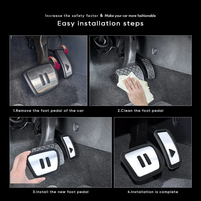 Car Brake Accelerator Pedal Covers for Volkswagen VW ID.4 ID4 2023 2022 2021