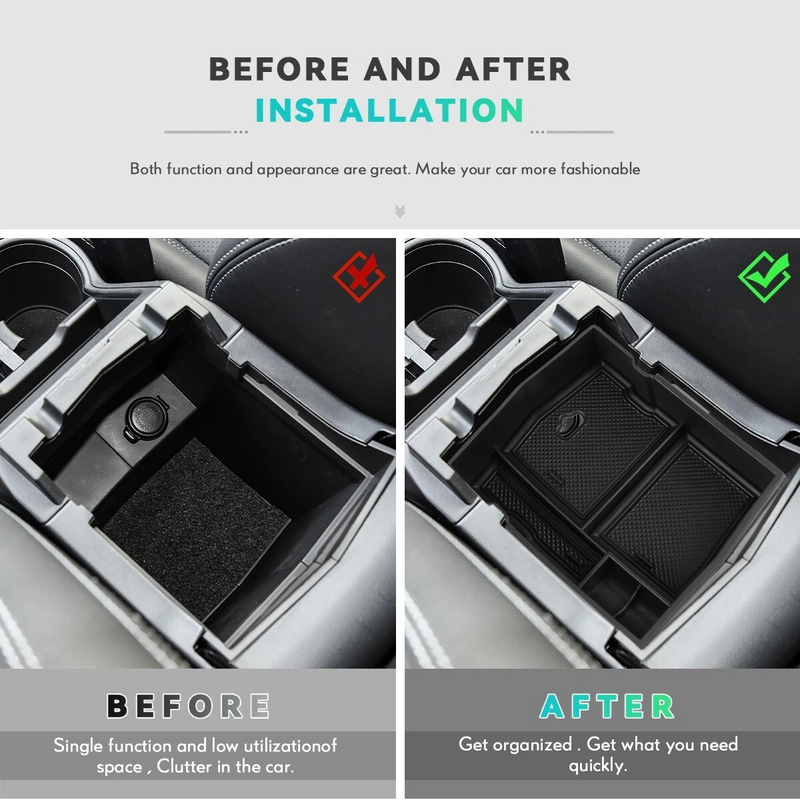 Car Center Console Organizer Tray for Subaru Forester