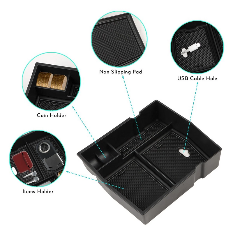 Car Center Console Organizer Tray for Subaru Forester