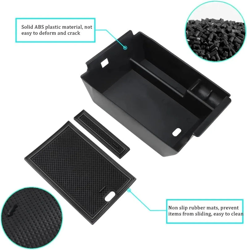 Car Center Console Organizer with Mats for Mercedes Benz GLE GLS