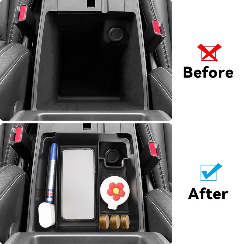 Car storage tray organizer for Nissan Frontier