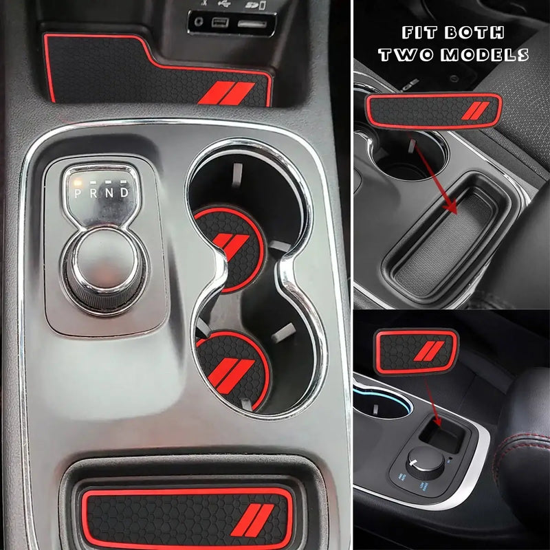 Car Cup Holder Insert Mats for Dodge Durango