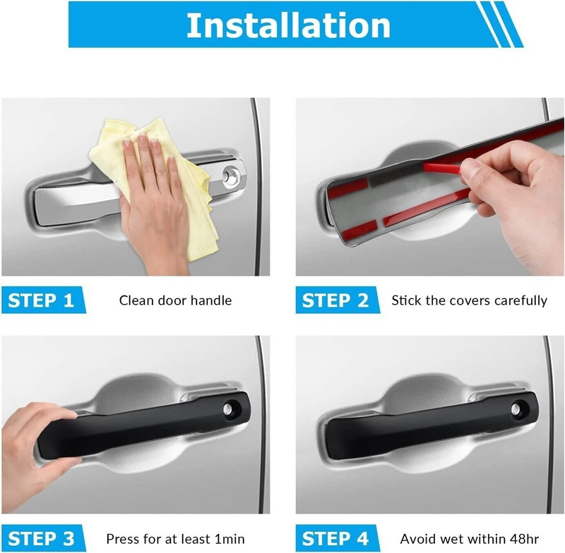 Car door protective handle covers for Toyota Tundra Sequoia Tacoma