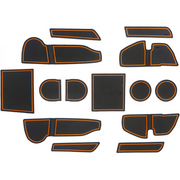 Car door slot mats for Subaru Crosstrek and Subaru Impreza