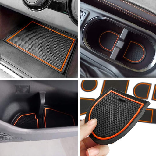 Car door slot mats for Subaru Crosstrek and Subaru Impreza