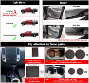 Car interior anti slip mats insert for Nissan Frontier Crew Cab 2005-2019