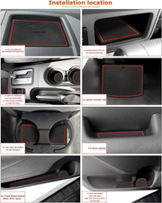 Car interior anti slip mats insert for Nissan Frontier Crew Cab 2005-2019