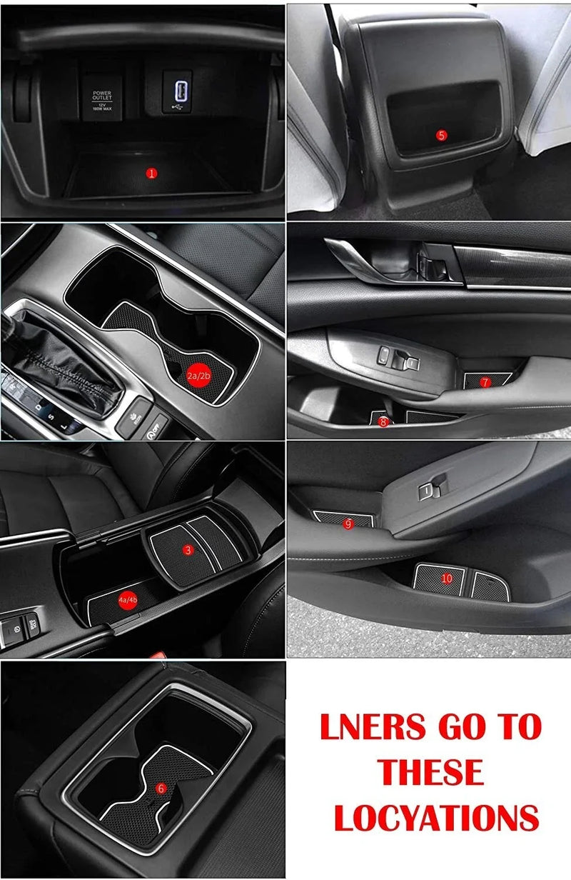 Car interior non slip mats for Honda Accord 2019 2018 2020 2021 2022