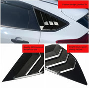 Glossy black car rear side Window Louvers for Ford Focus ST RS MK3 Hatchback 2012 2013 2014 2015 2016 2017 2018