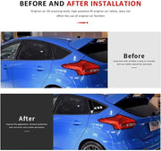 Glossy black car rear side Window Louvers for Ford Focus ST RS MK3 Hatchback 2012 2013 2014 2015 2016 2017 2018