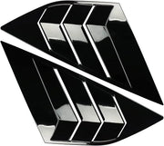 Glossy black car rear side Window Louvers for Ford Focus ST RS MK3 Hatchback 2012 2013 2014 2015 2016 2017 2018