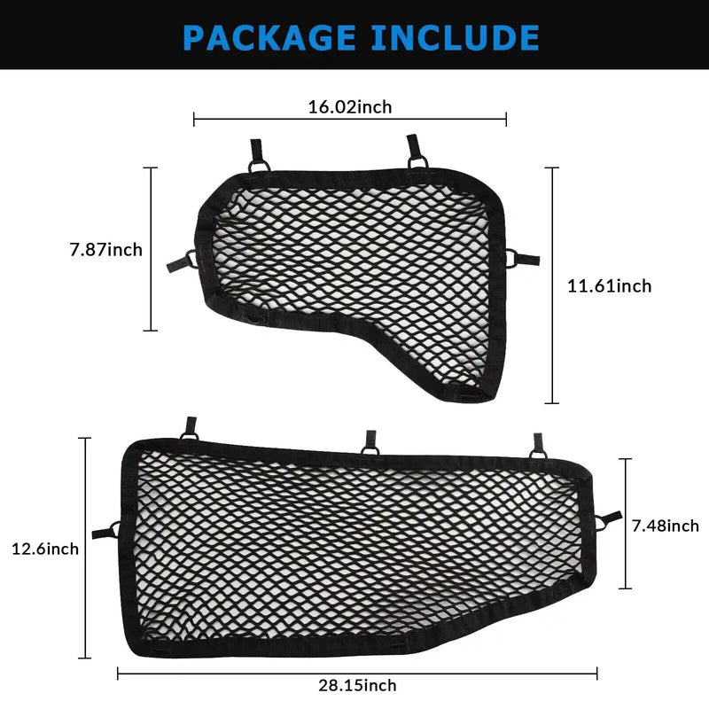 Car rear underseat storage mesh net for Nissan Frontier 2022 2023