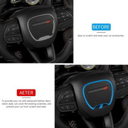 Car steering wheel decorative trim for Dodge Charger and Challenger