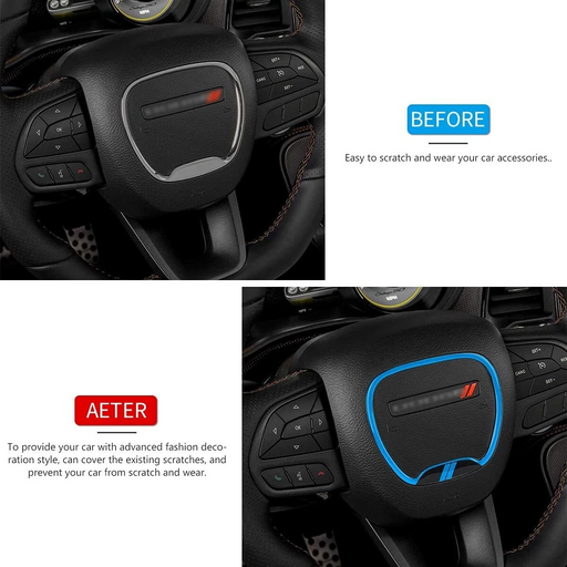 Car steering wheel decorative trim for Dodge Charger and Challenger