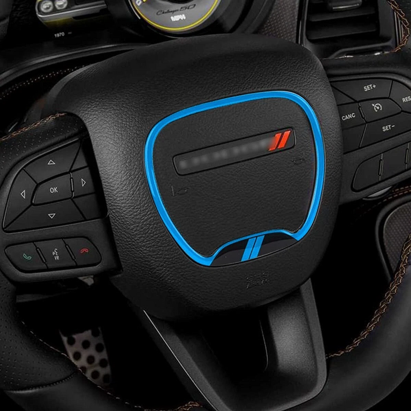 Car steering wheel decorative trim for Dodge Charger and Challenger
