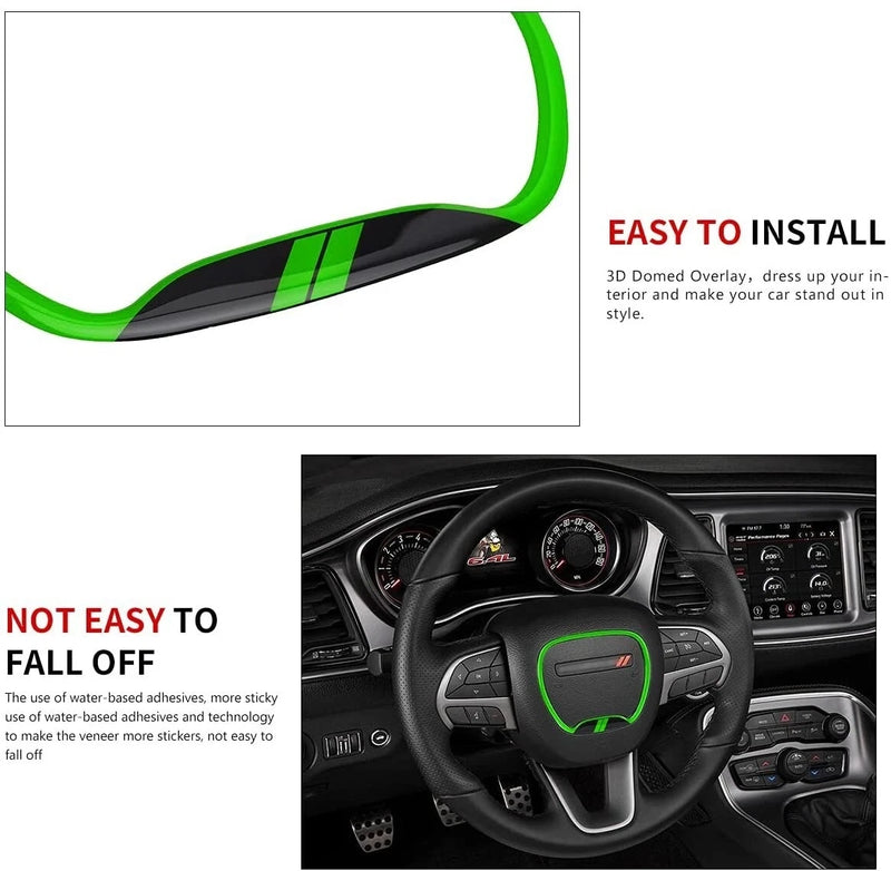 Car Steering Wheel Trim Cover for Dodge Challenger 2015-2023