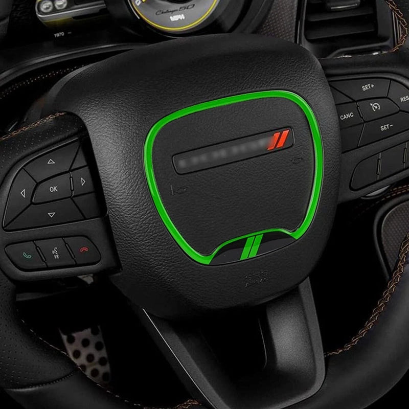 Car Steering Wheel Trim Cover for Dodge Challenger 2015-2023