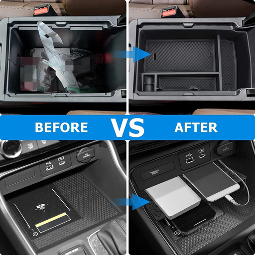 Car insert tray and center console organizer with mats for Honda CRV CR-V 2023 2024 2025