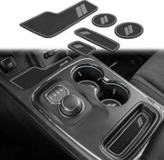 Cup Holder Liner Insert Mats grey for Dodge Durango