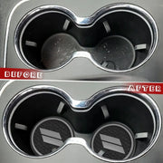 Cup Holder Liner Insert Mats grey for Dodge Durango