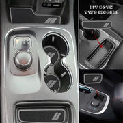 Cup Holder Liner Insert Mats grey for Dodge Durango
