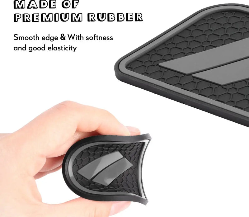 Cup Holder Liner Insert Mats grey for Dodge Durango