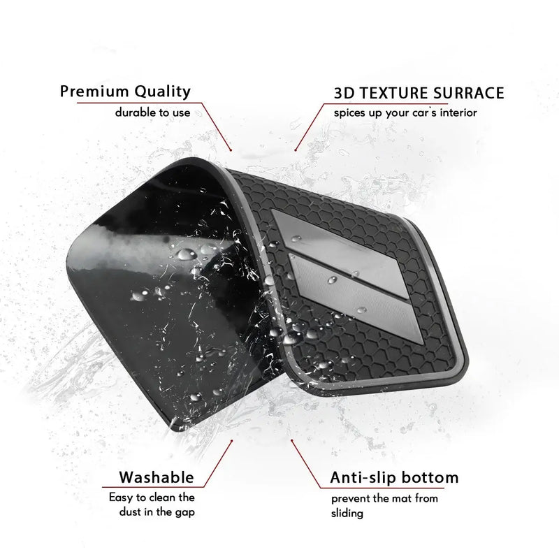 Cup Holder Liner Insert Mats grey for Dodge Durango