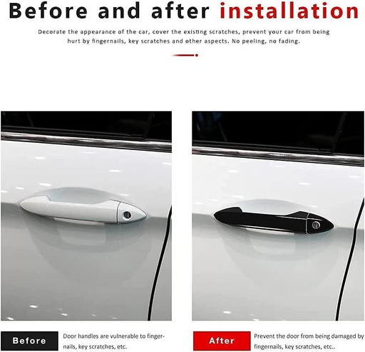 Door handle covers protectors for Honda Accord and Honda Pilot