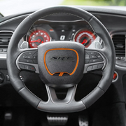 Orange Car Steering Wheel Decorative Cover for Dodge Charger and Dodge Challenger