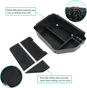 Kia EV6 console tray set made of ABS plastic with detachable textured rubber anti slip mats